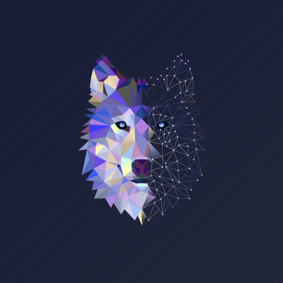 Abstracte Wolf