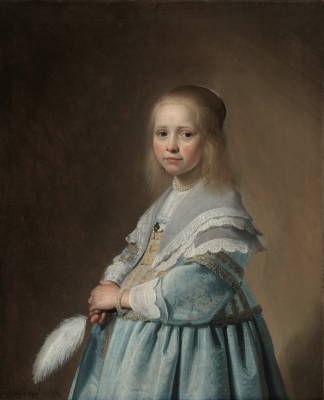 Portret van een meisje in het blauw